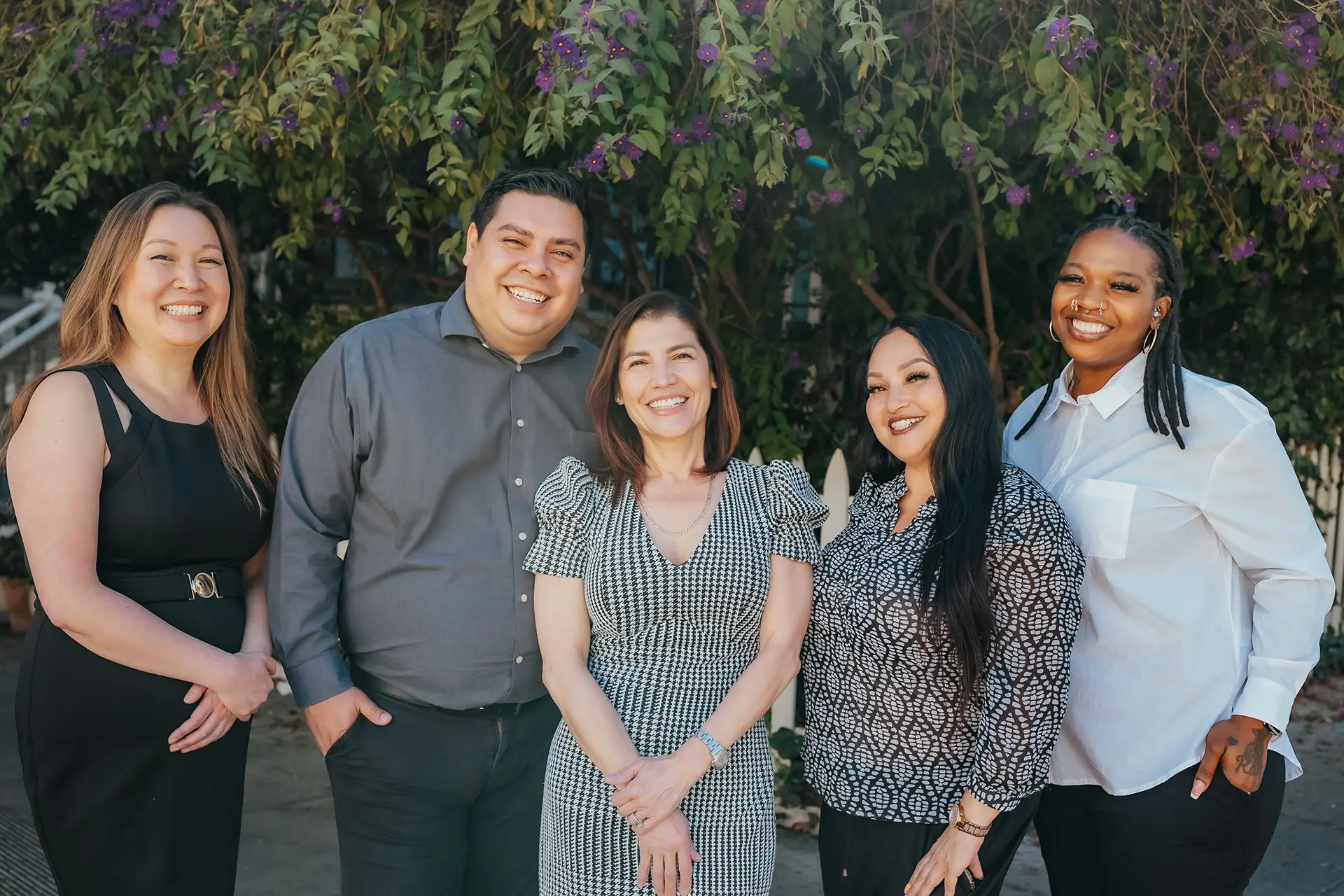 The Franklin Dental Group team outside the office